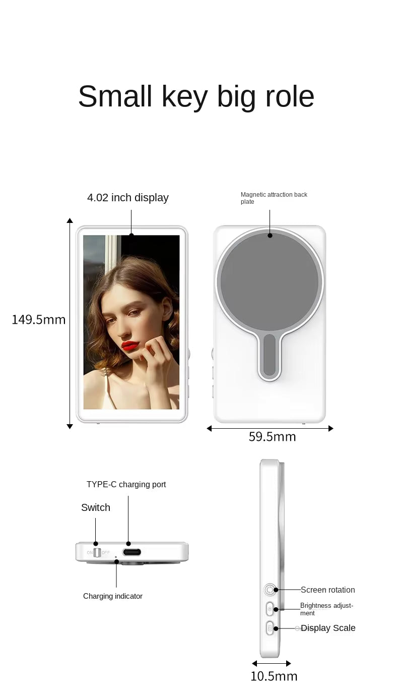 "Wireless Selfie Screen for Smartphone – Vlogging & Live Streaming"